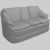 modello 3d divano 02