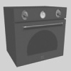 modello 3d forno ad incasso